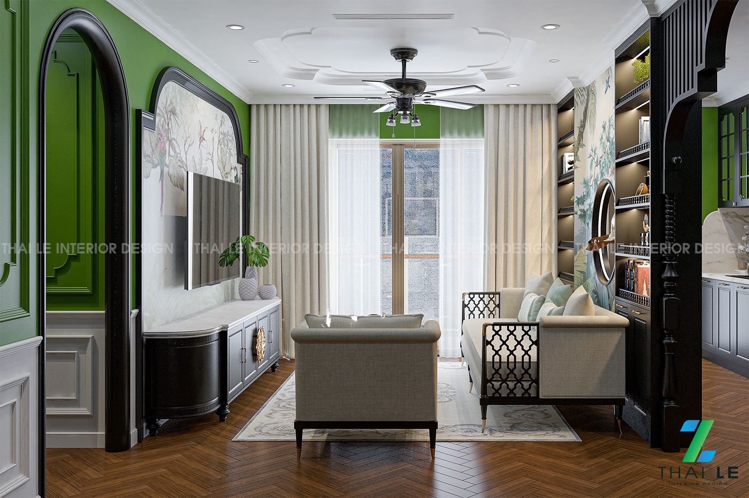 Thiết kế nội thất căn hộ The Horizon Q.7 - 123m2